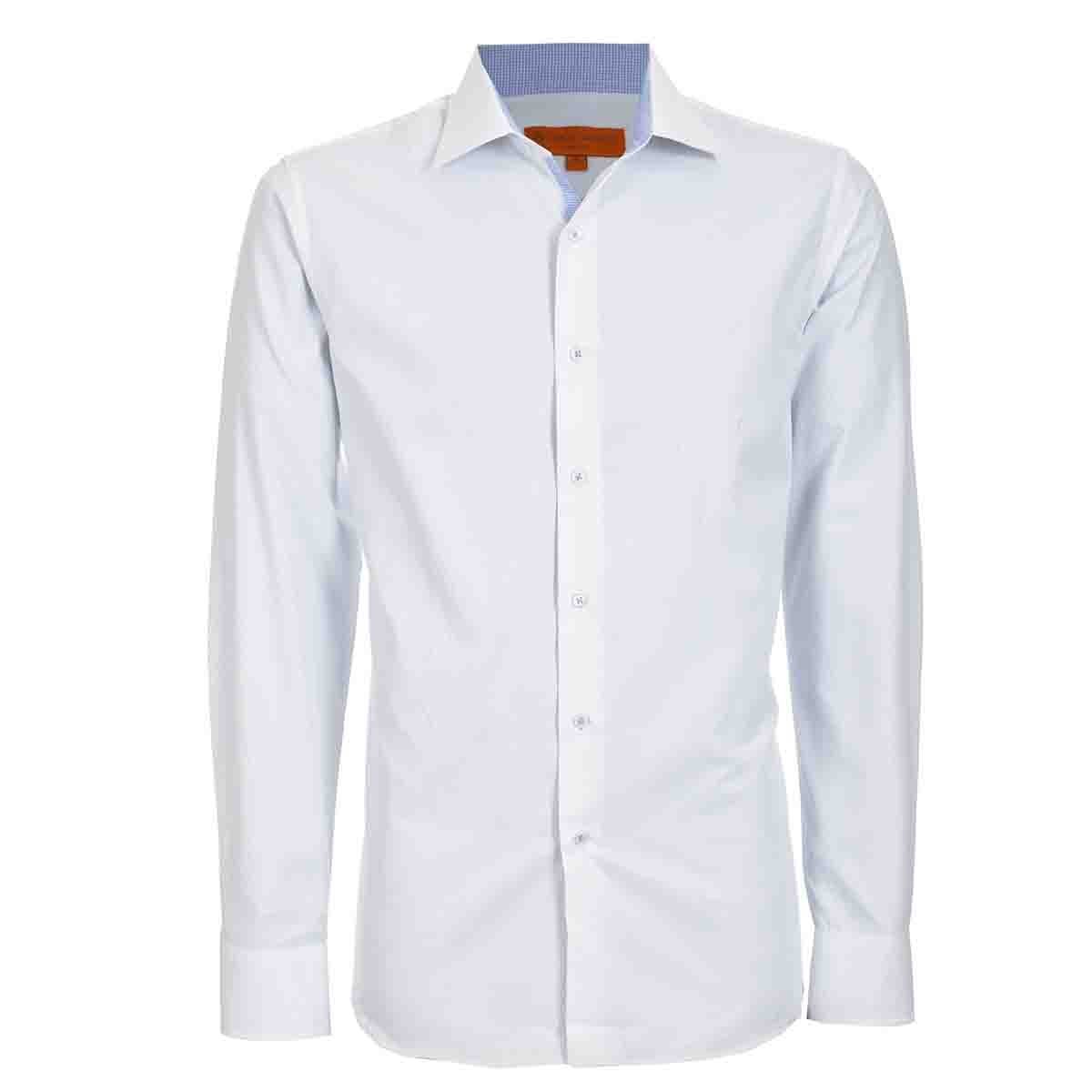 Camisa de Vestir Slim Fit Blanco Secf-0719 Carlo Corinto para Caballero