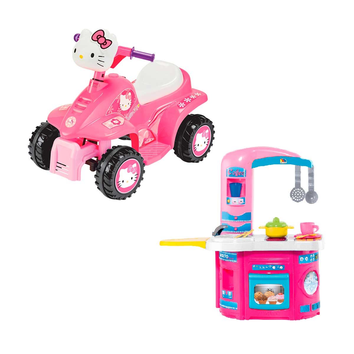 Combo Mini Quad Hello Kitty con Cocina Fist Chef Prinsel