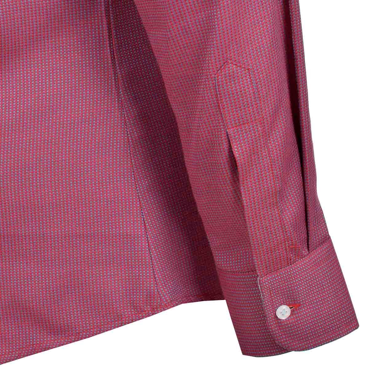 Camisa de Vestir Slim Fit Rojo Obscuro Secf-0719 Carlo Corinto para Caballero