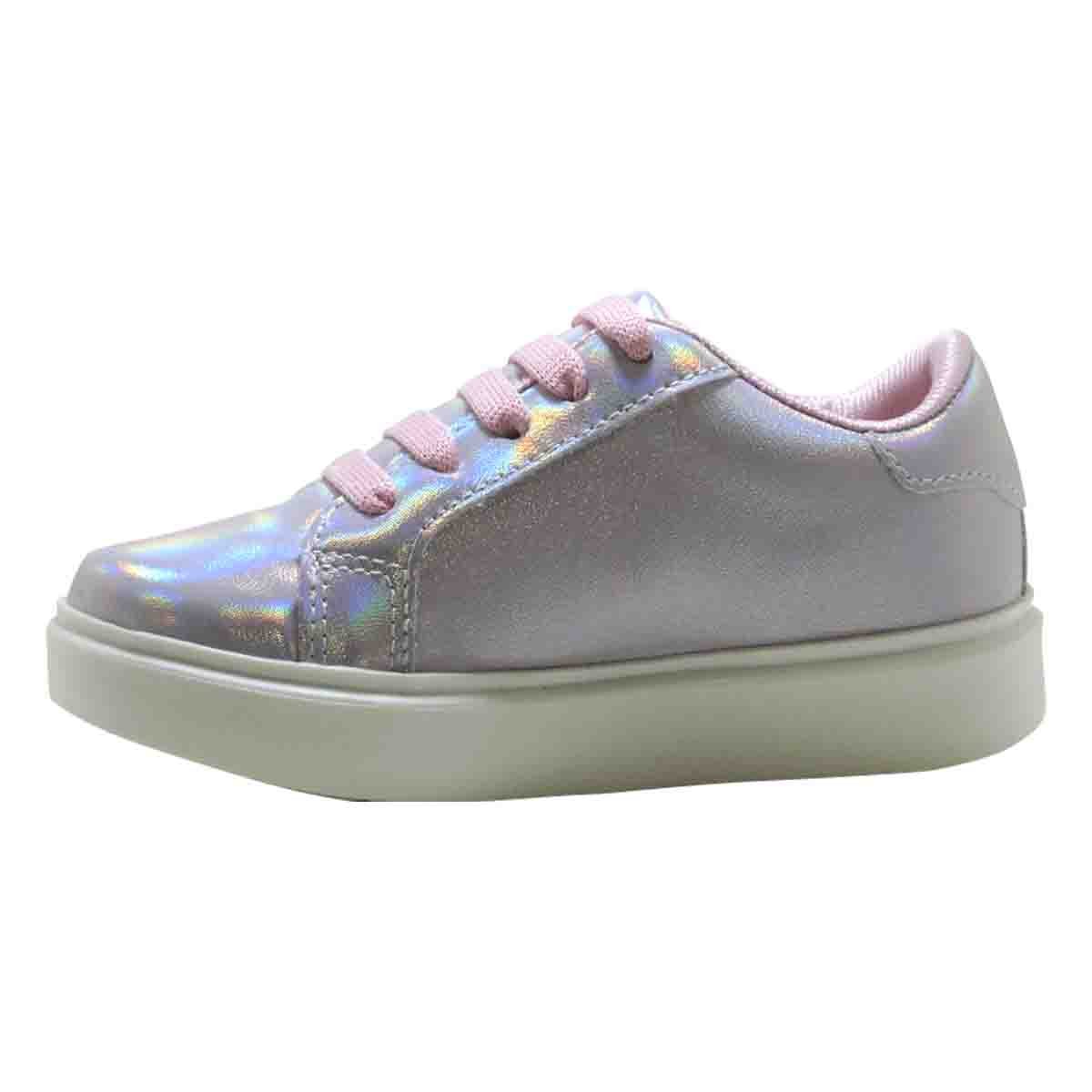 Tenis Tornasol con Tiras Arcoiris 15-19 Morado Blasito 3040M para Ni&ntilde;a