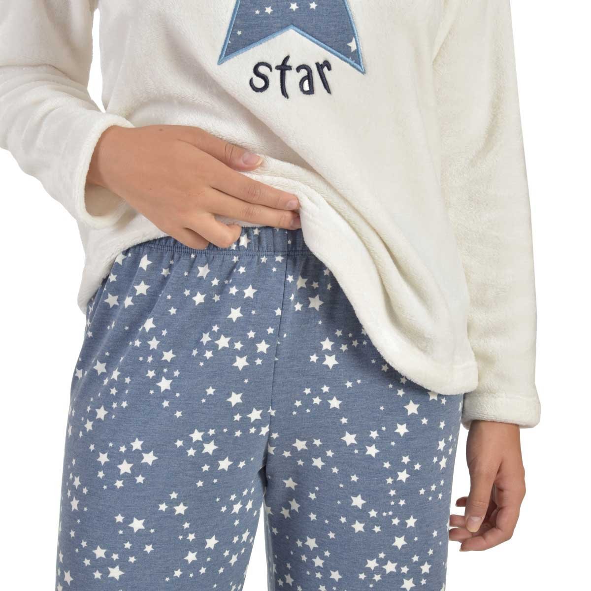Pijama para Dama Fleece Saco Y Pantalon Creaciones Parisina