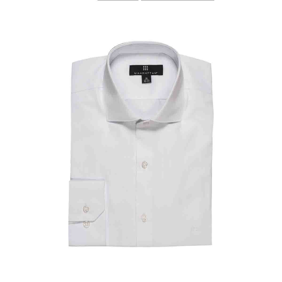Camisa de Vestir Blanc 14-1 Manhattan para Caballero