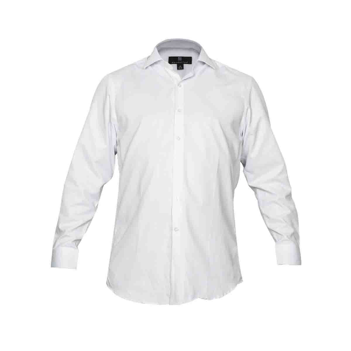 Camisa de Vestir Blanc 14-1 Manhattan para Caballero