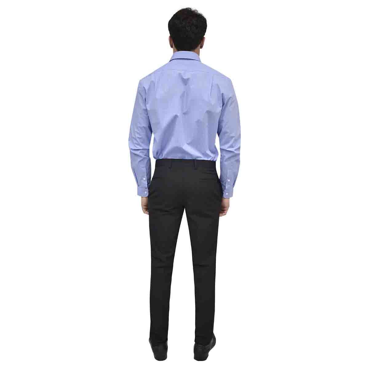 Camisa de Vestir Azul Medio Slim Modelo Tommy Hilfiger