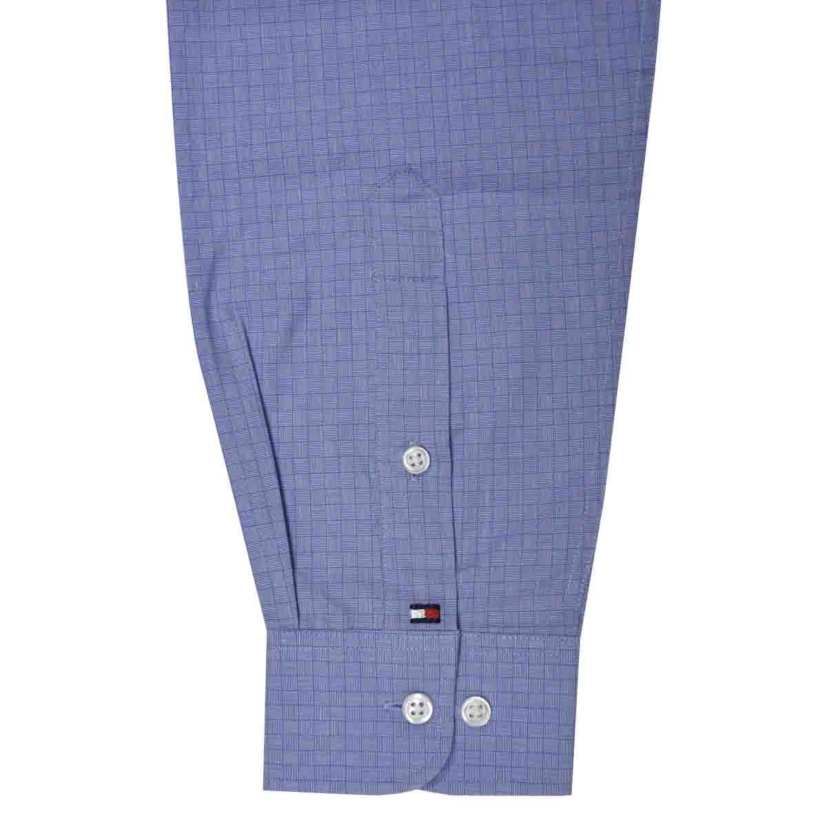 Camisa de Vestir Azul Medio Slim Modelo Tommy Hilfiger