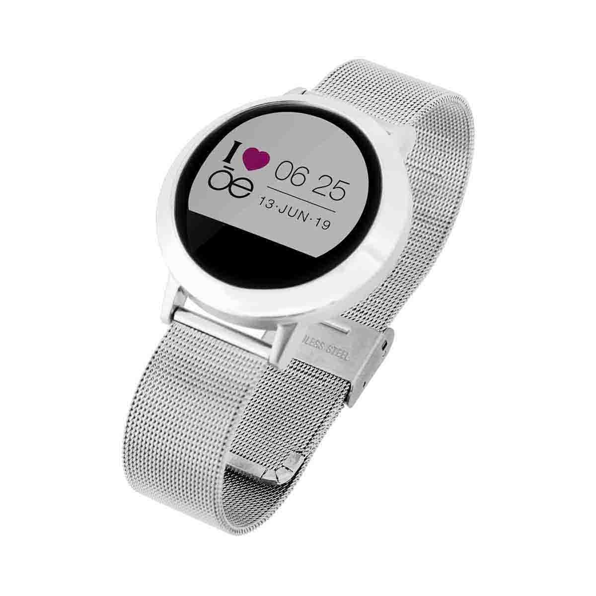 Smartwatch para Dama Plata Cloe Modelo  Oe2000-Sl