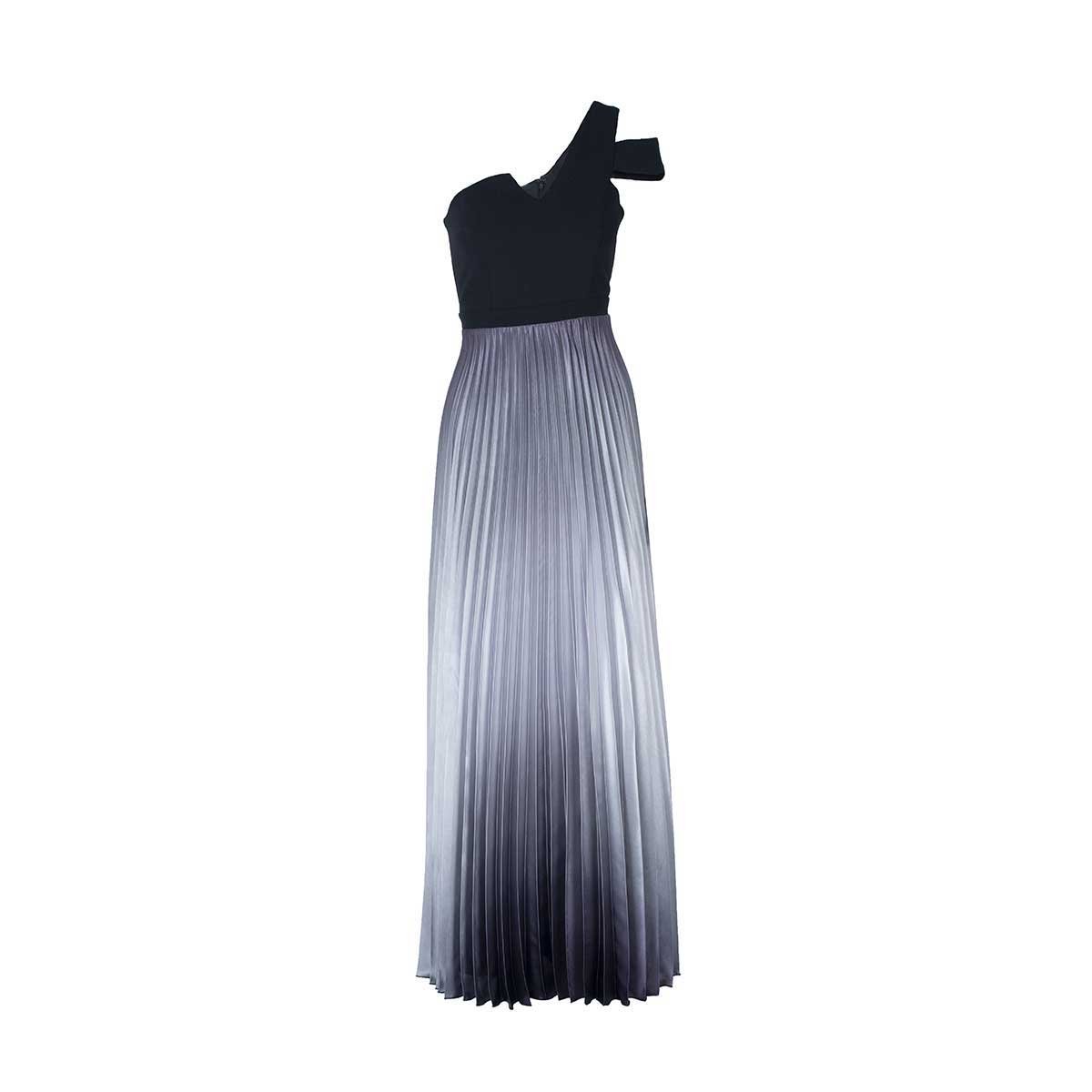 Vestido de Fiesta con Falda Plisada Y Degradada Noshe