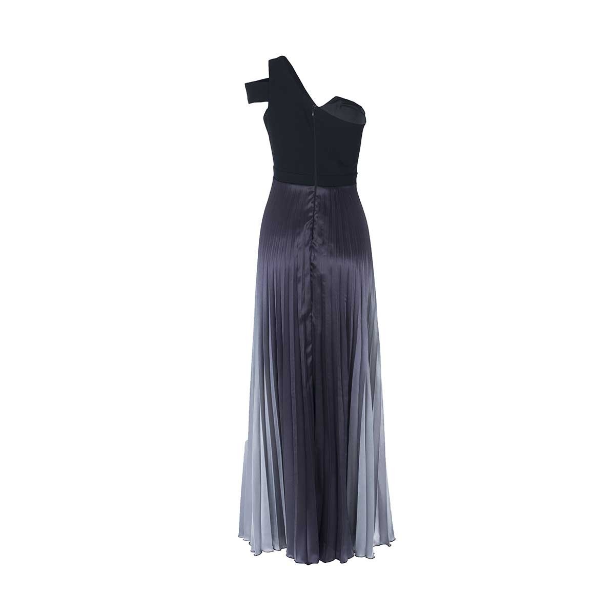 Vestido de Fiesta con Falda Plisada Y Degradada Noshe