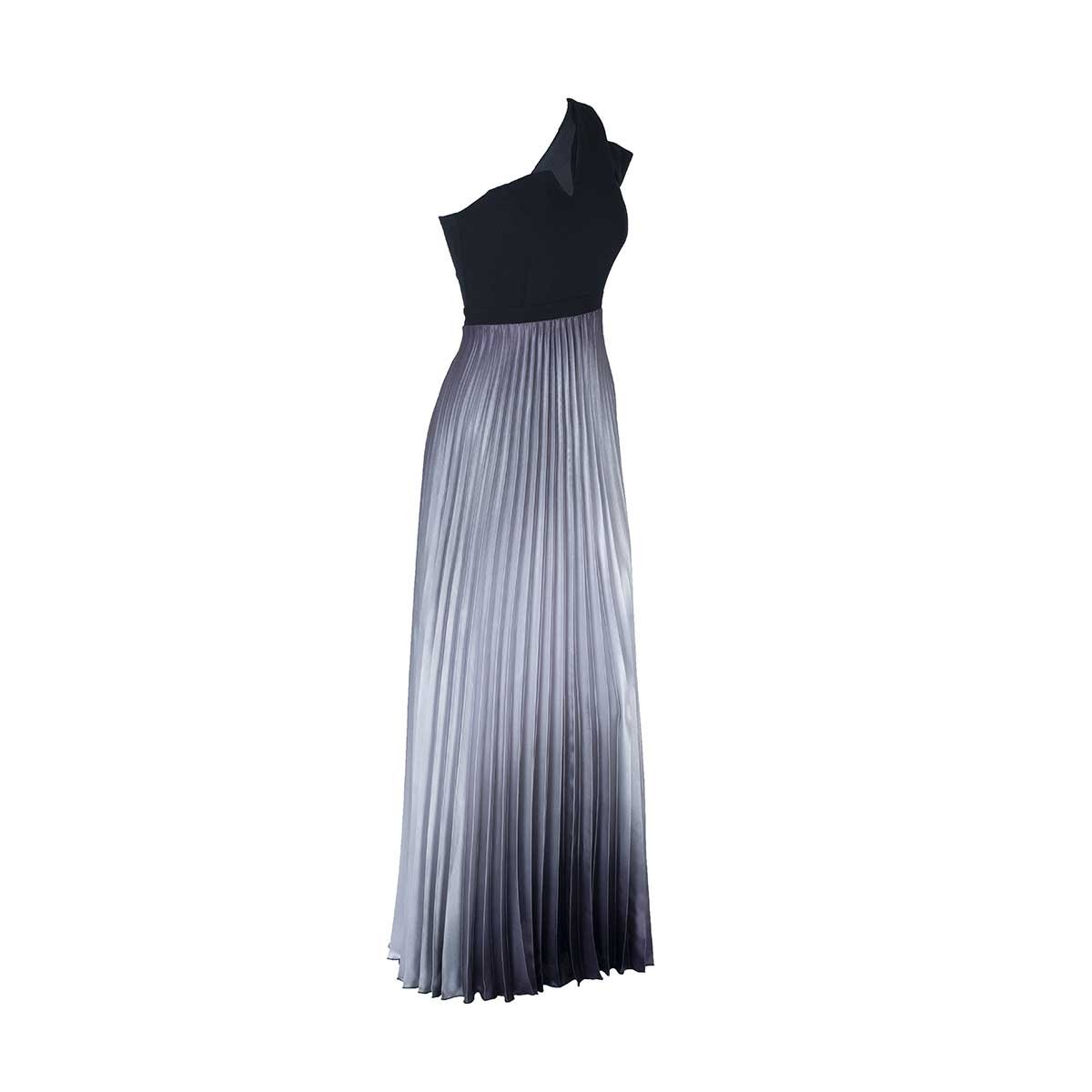 Vestido de Fiesta con Falda Plisada Y Degradada Noshe