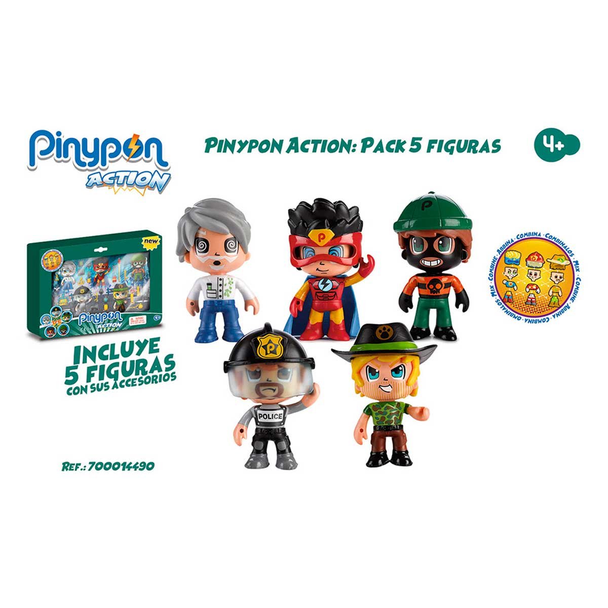 pinypon action 5 figuras