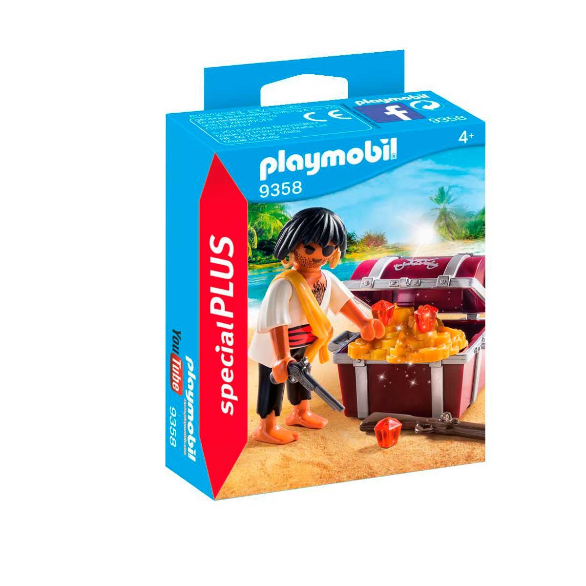 playmobil pirata con tesoro