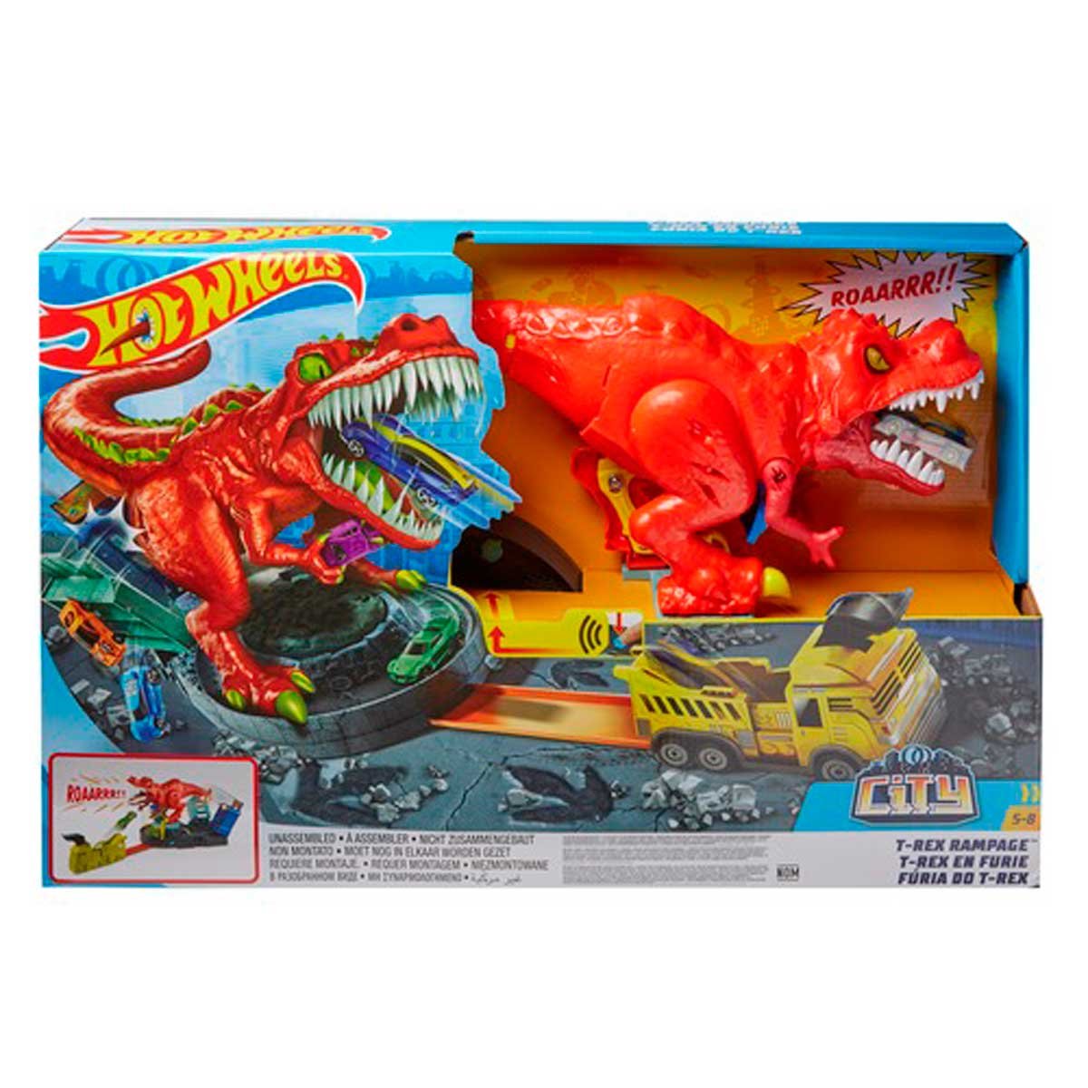 Hot Wheels City T-Rex Demoledor Mattel