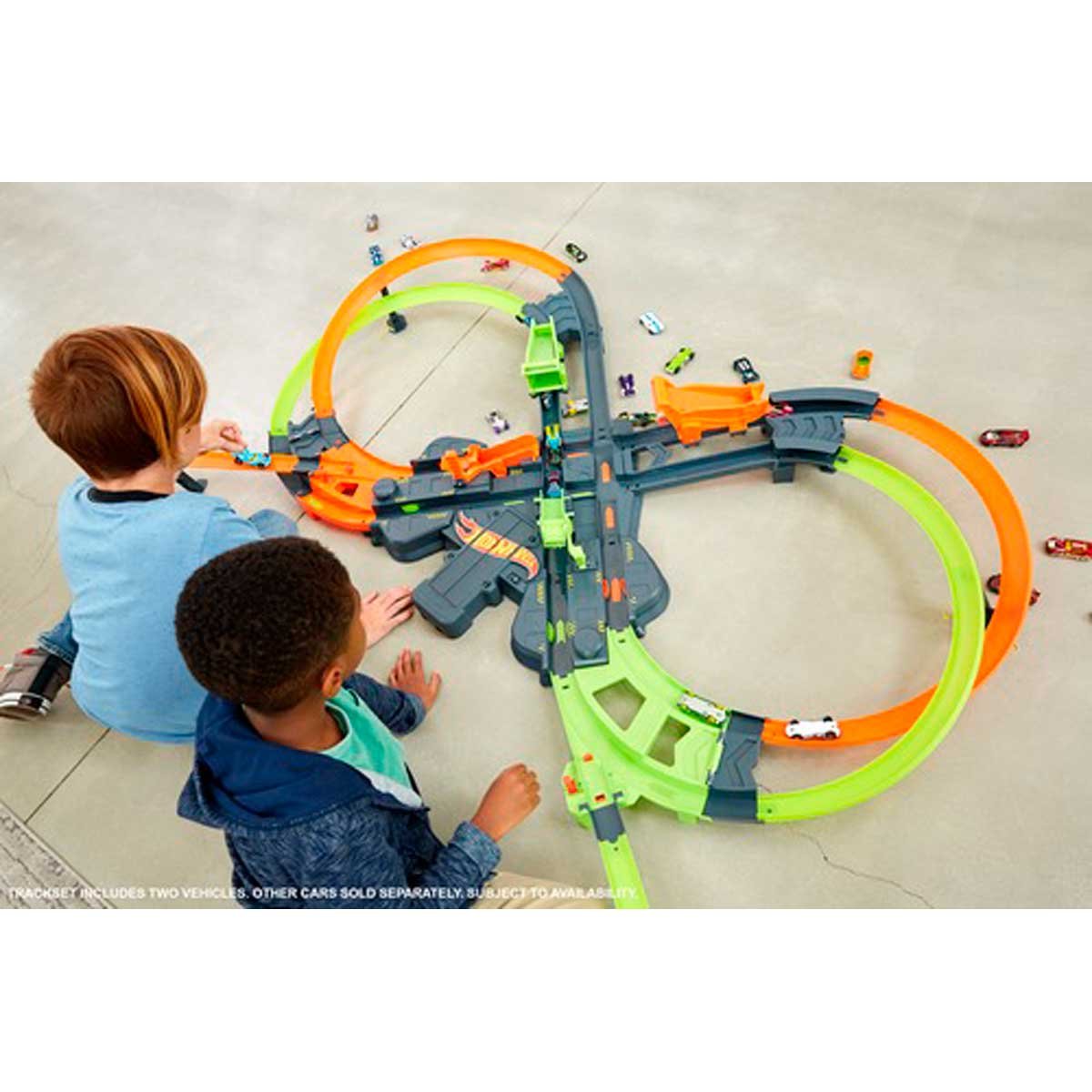 Hot Wheels Pista de Carreras Mega Choques Mattel