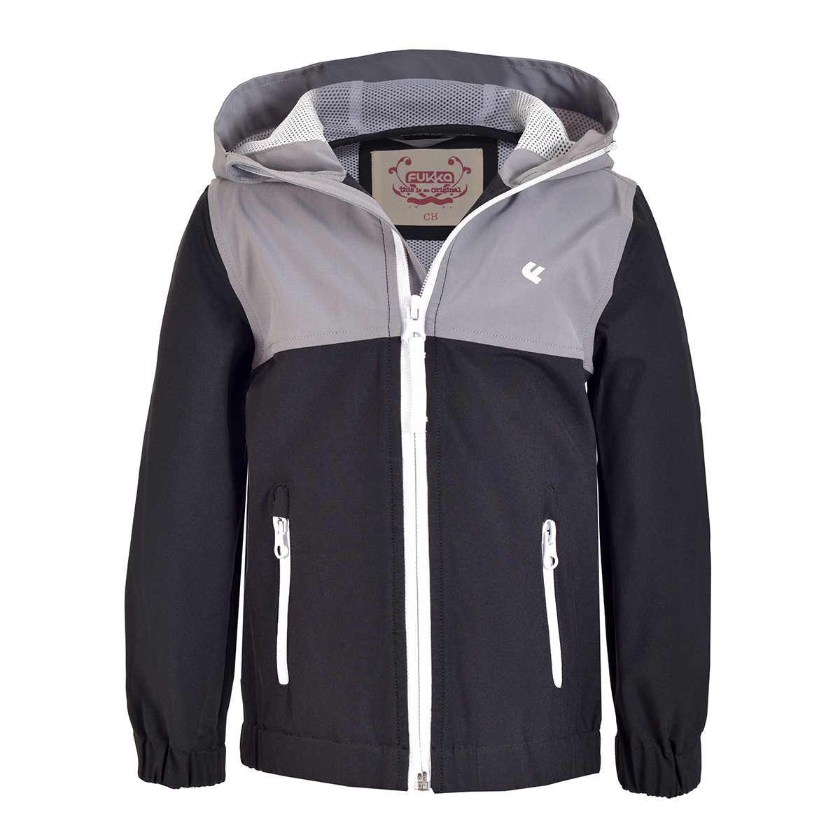 Chamarra con Capucha Bloques Combinado Fukka para Niño