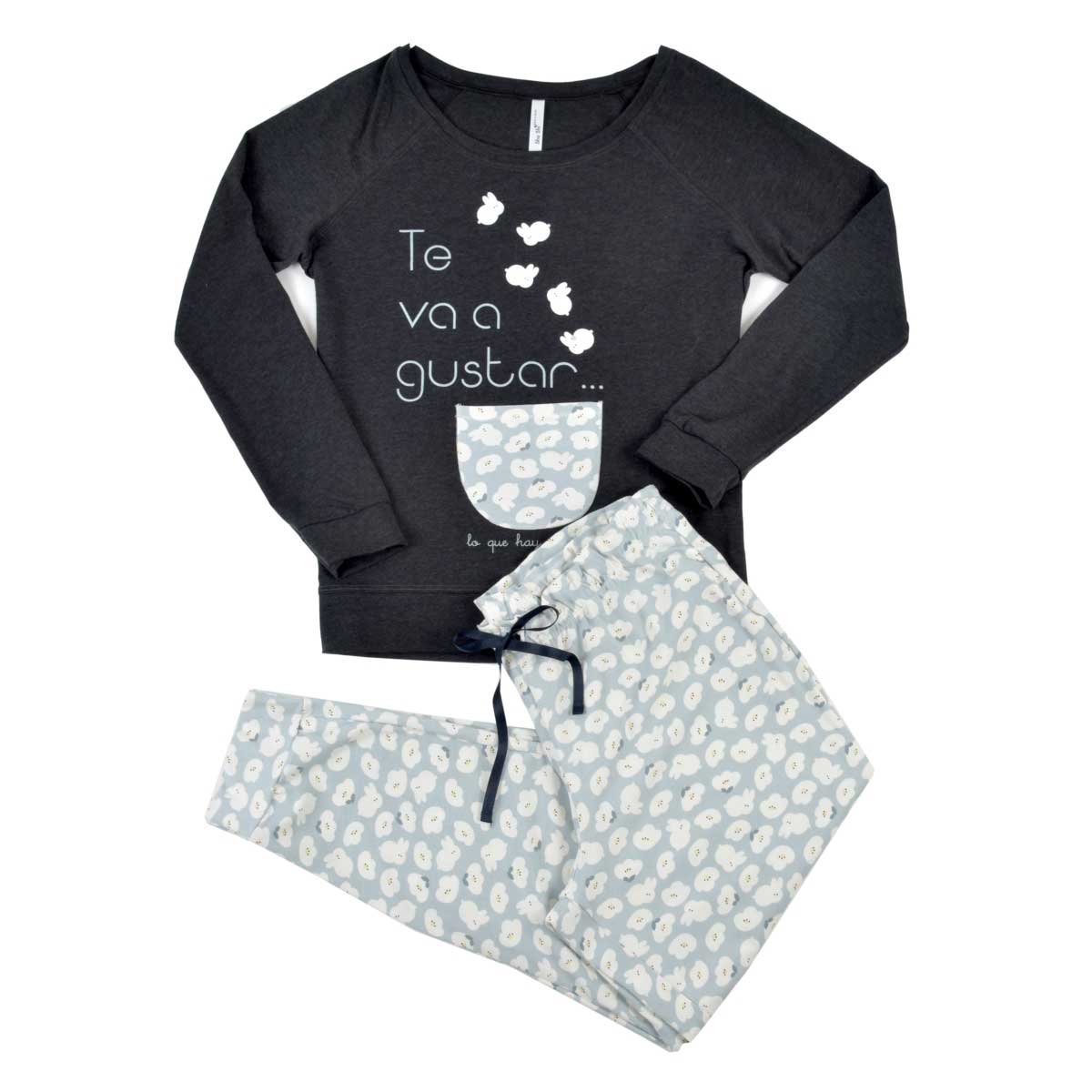 Pijama para Dama Blusa de Conejitos Y Pantalón Sho Shi