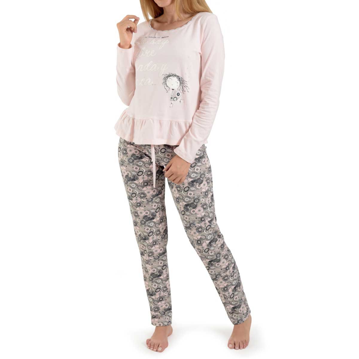 Pijama para Dama Blusa Nina Loca Y Pantalón Sho Shi