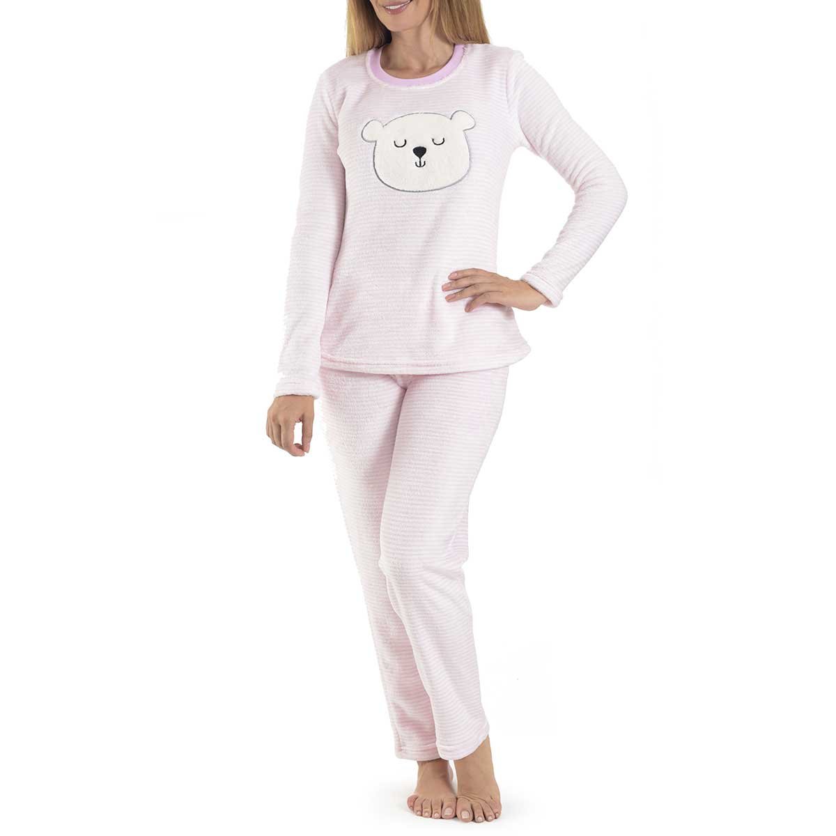 Pijama Flannel Lisa con Textura la Nuit