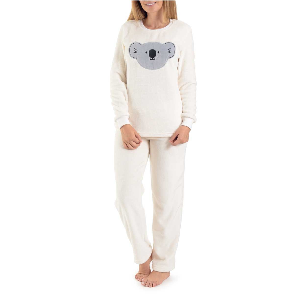 Pijama Flannel con Dise&ntilde;o de Koala al Frente la Nuit