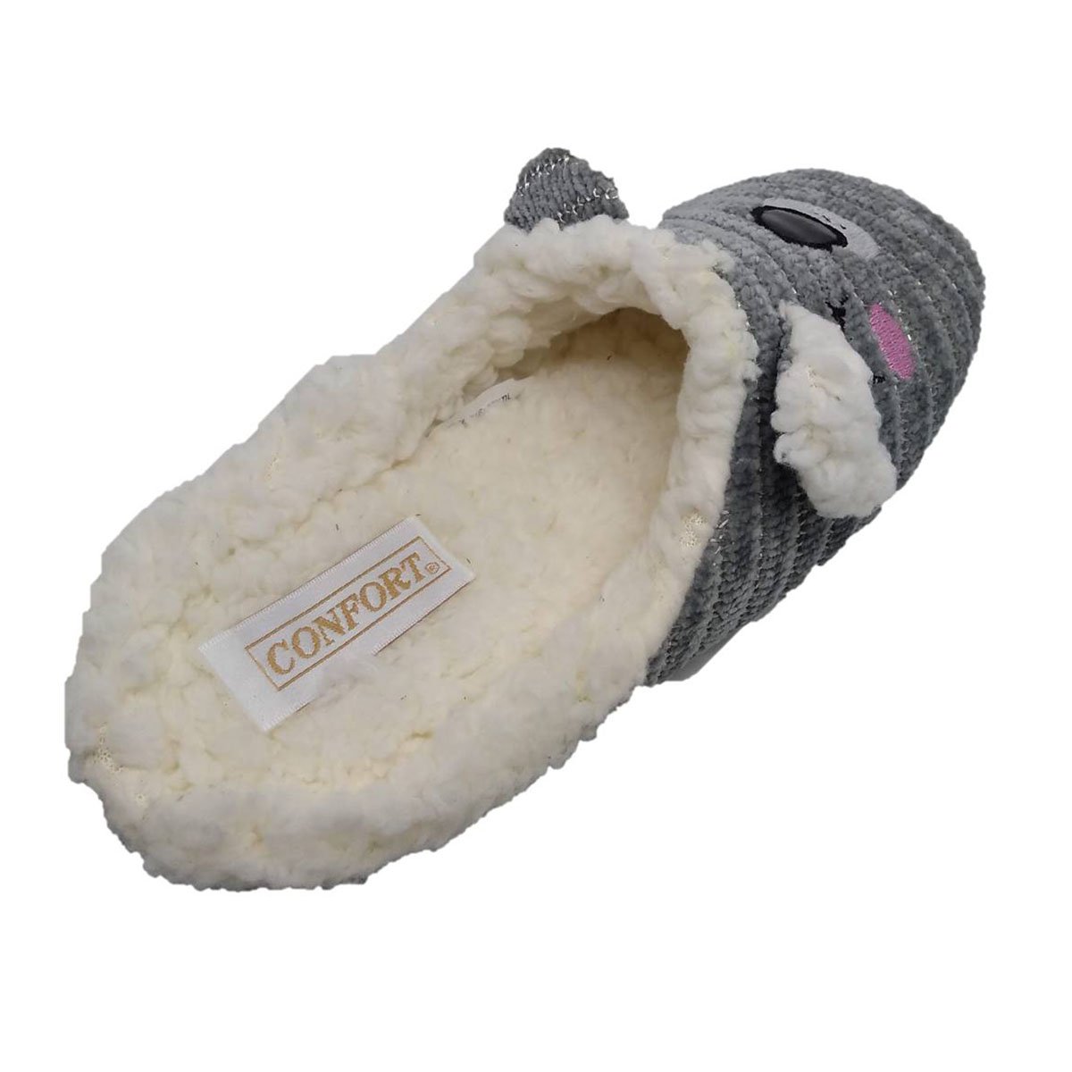 Pantufla con  Bordado Confort