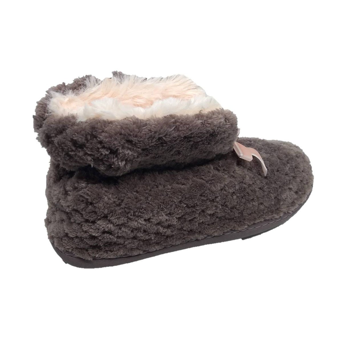 Pantufla Botin Cuello con Peluche Confort