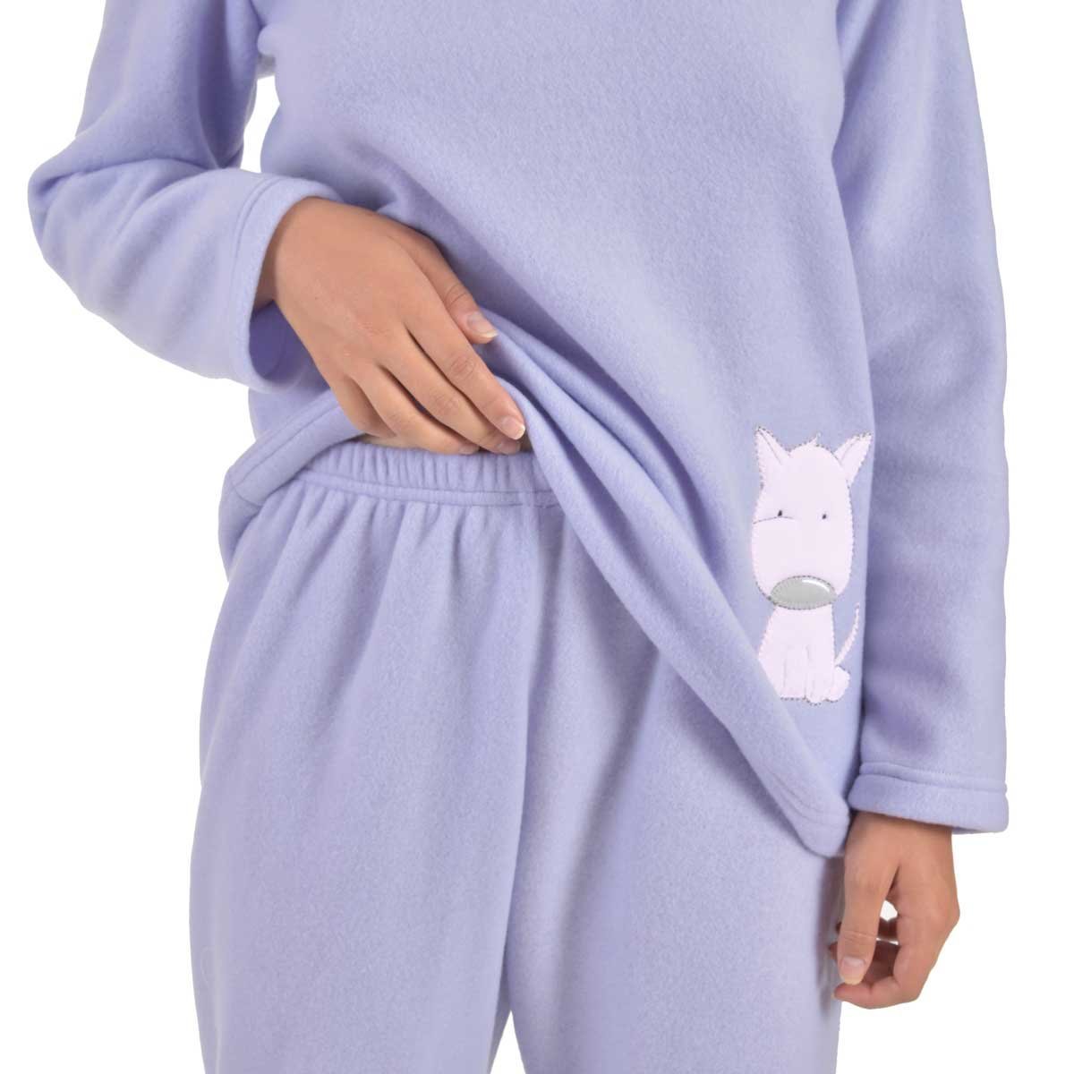 Pijama Polar Bordado de Perro Thaiss