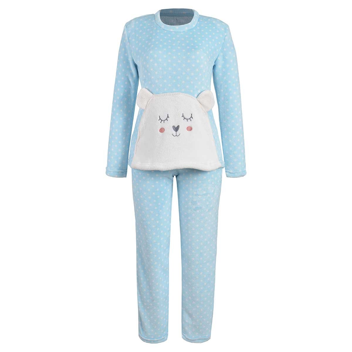 Pijama Flannel Playera de Manga Larga Y Pantal&oacute;n Isotoner