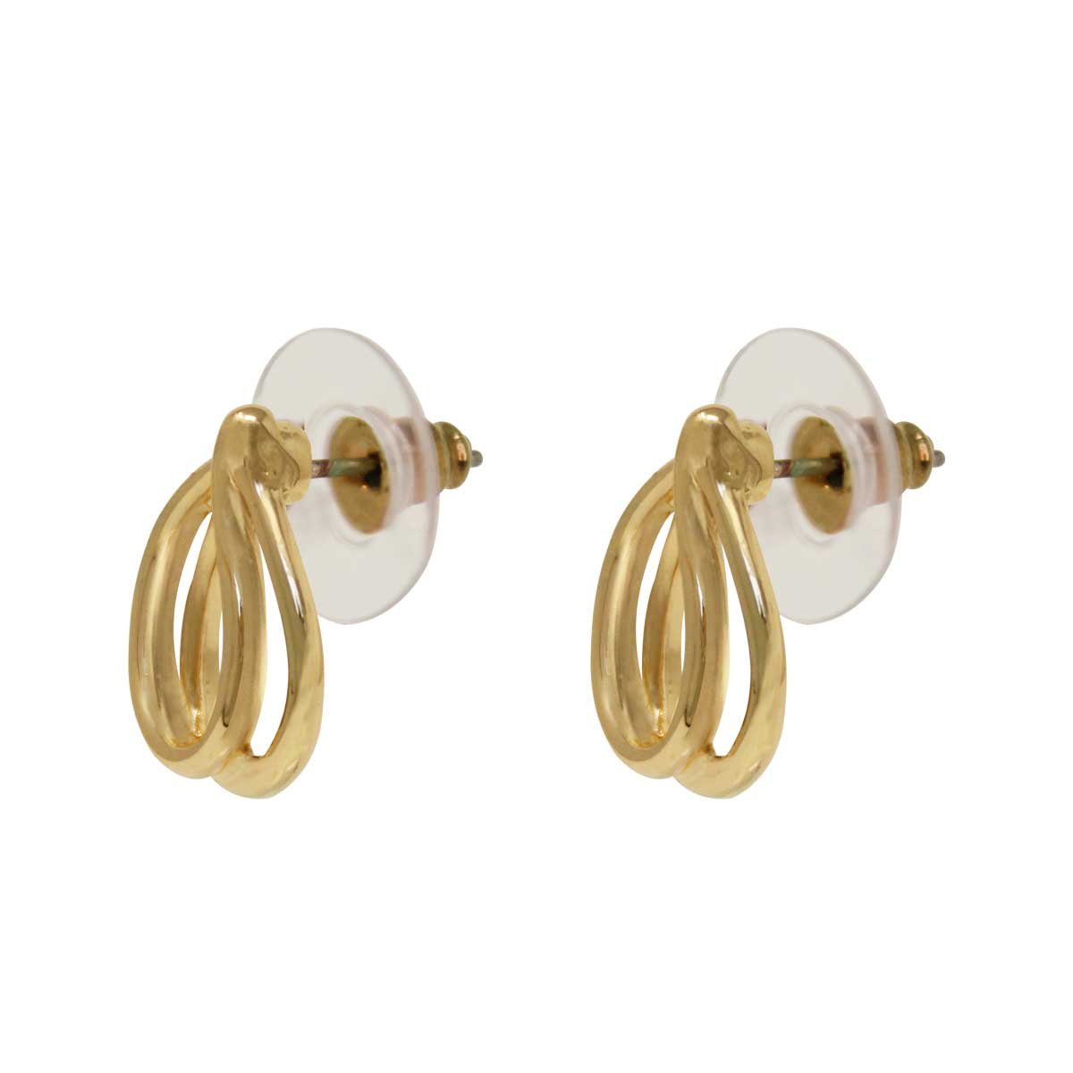 Aretes de Acero Dorado Napier