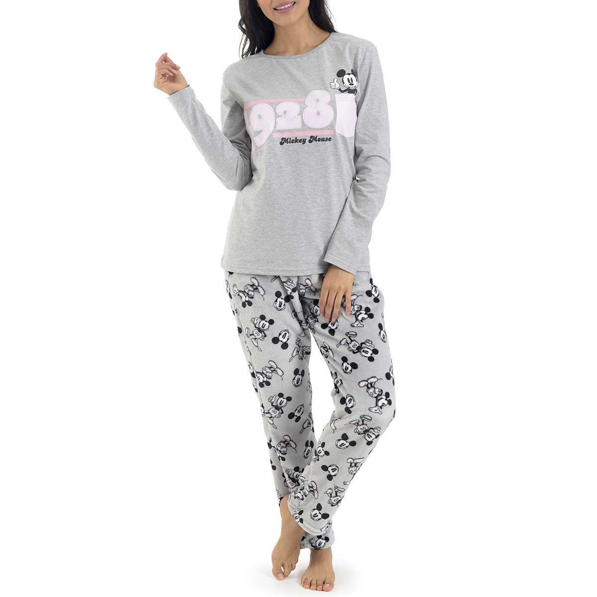 Pijama para Dama Polar Playera Y Pantal&oacute;n Mickey Mouse Disney