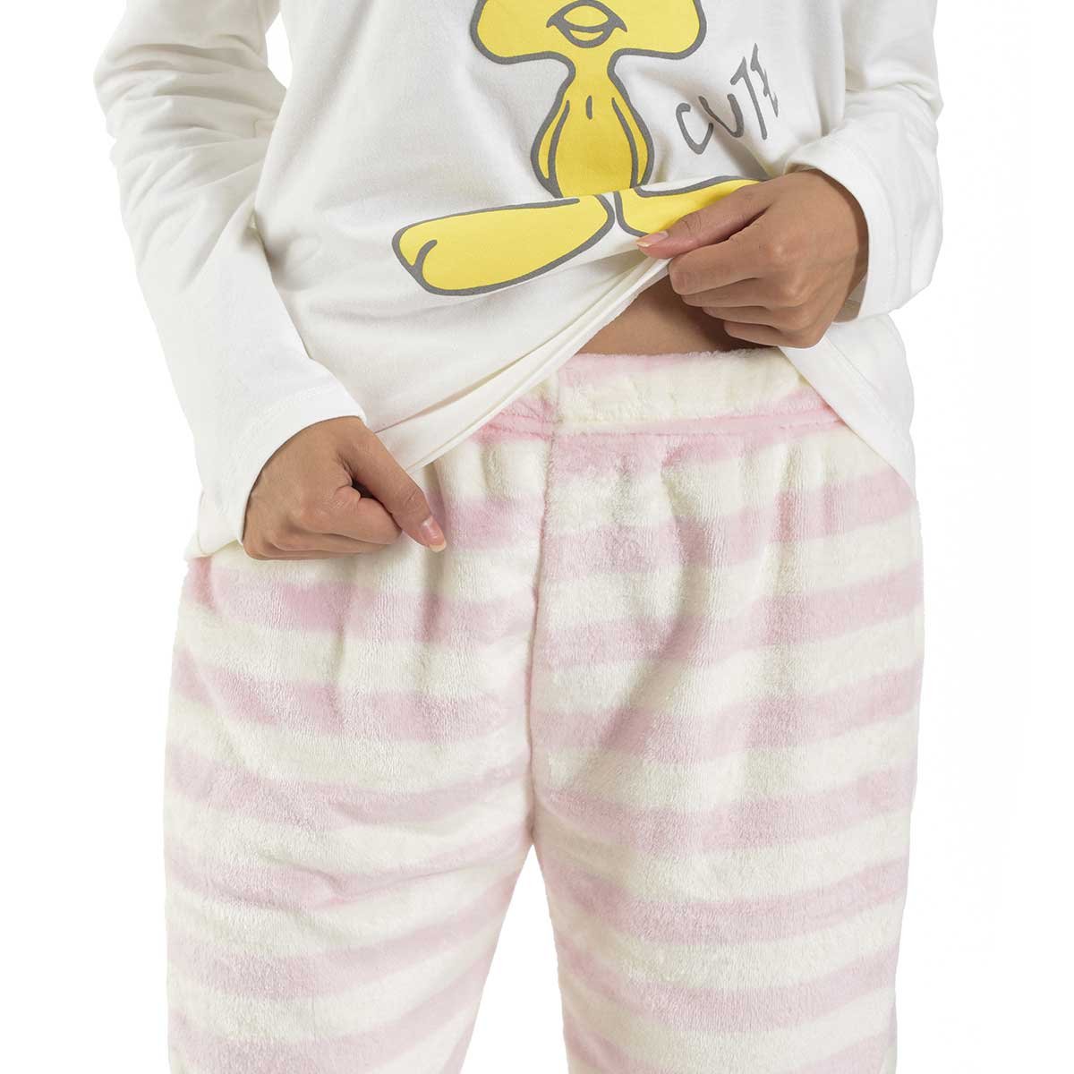 Pijama para Dama Polar Playera Y Pantal&oacute;n Looney Tunes