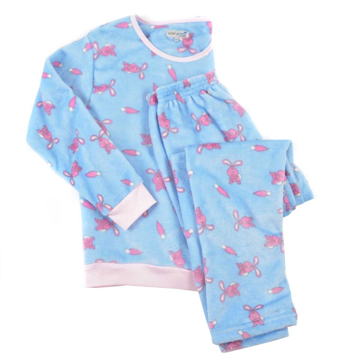 Pijama para Dama Flannel Estampado de Conejos Sugar &amp; Milk