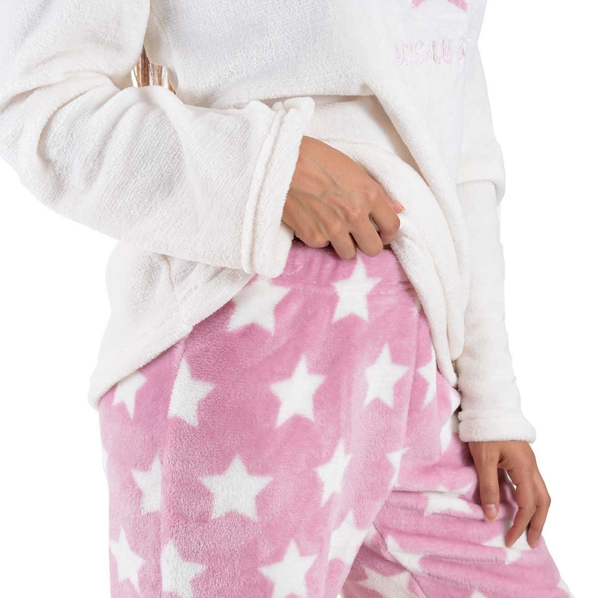 Pijama Flannel Playera Pantal&oacute;n Y Antifaz Isotoner