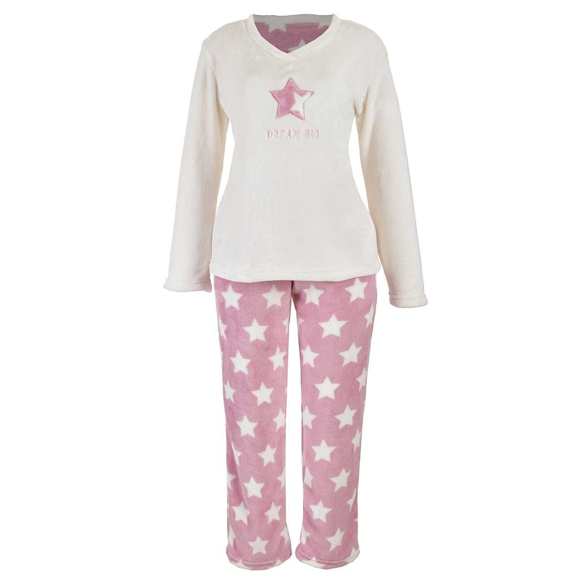 Pijama Flannel Playera Pantal&oacute;n Y Antifaz Isotoner