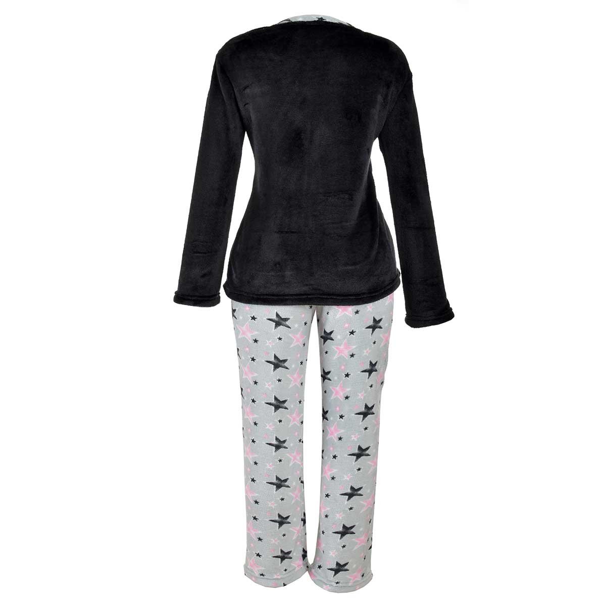 Pijama Flannel Sudadera Negra Isotoner
