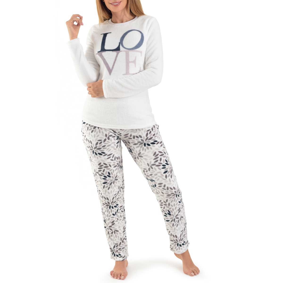 Pijama Flannel Estampado Love Incanto