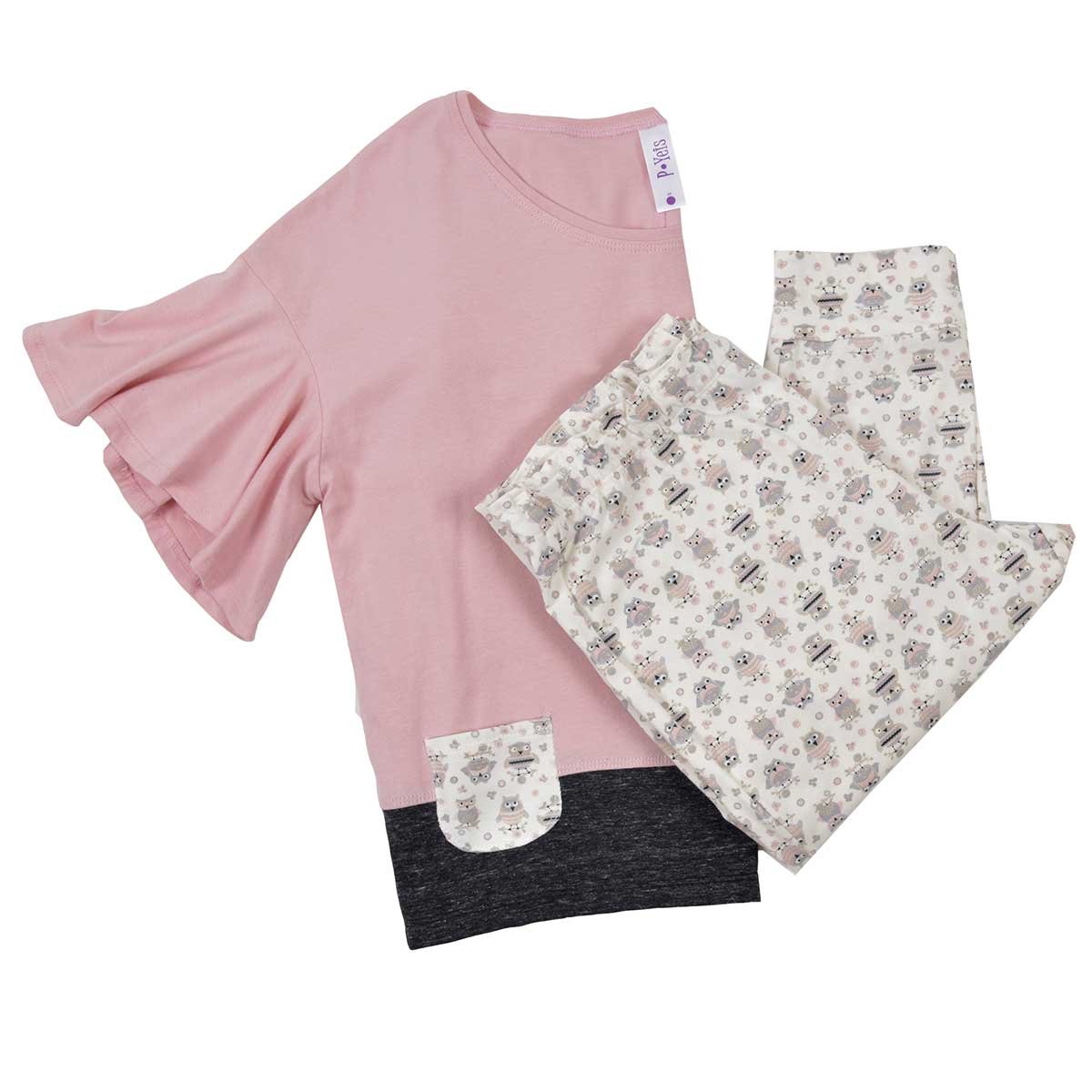 Pijama para Dama Blusa Combinado Y Pantalón P Yeis