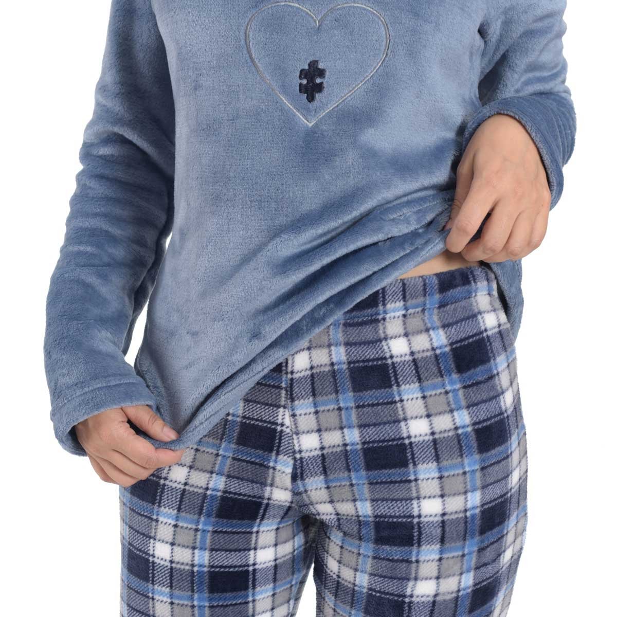 Pijama Flannel de Playera Pantal&oacute;n Y Pantuflas Isotoner Isotoner