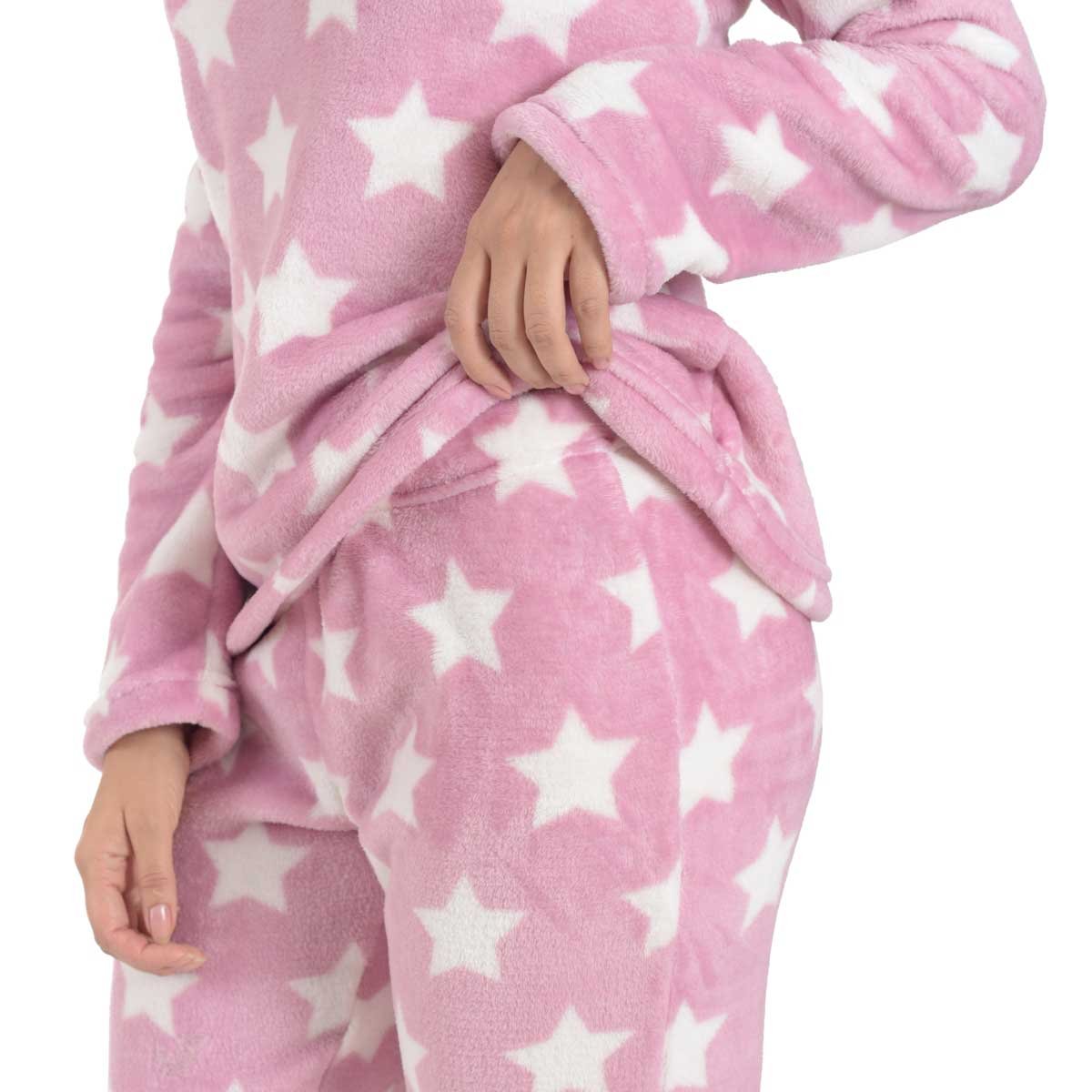 Pijama Flannel con Estampado de Estrellas Isotoner Isotoner