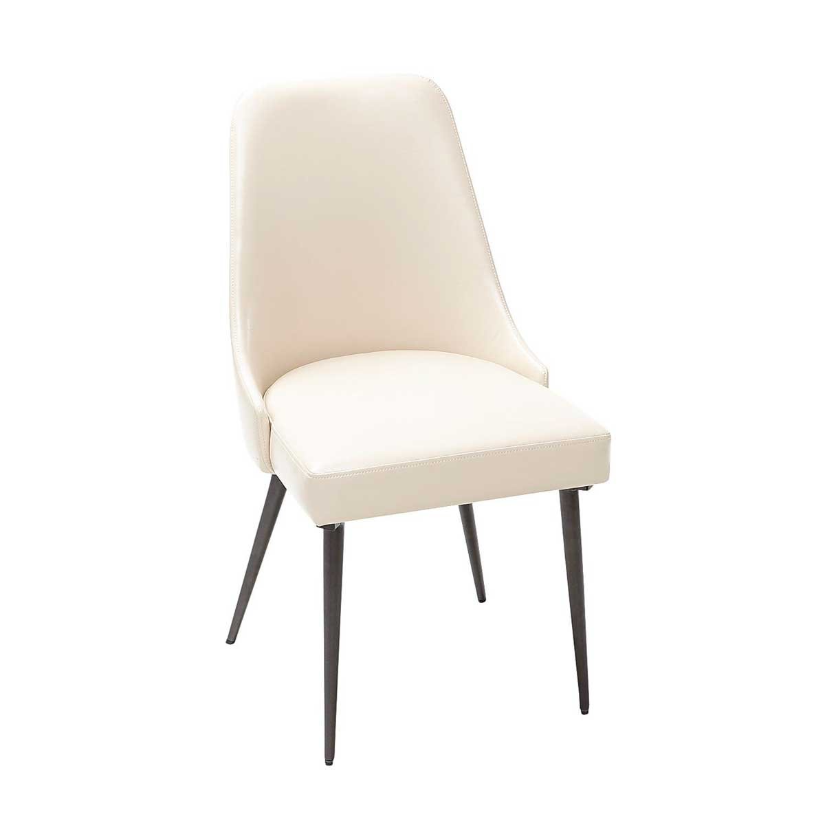 Silla Rissa Ivory Faux Leather Pier 1 Imports