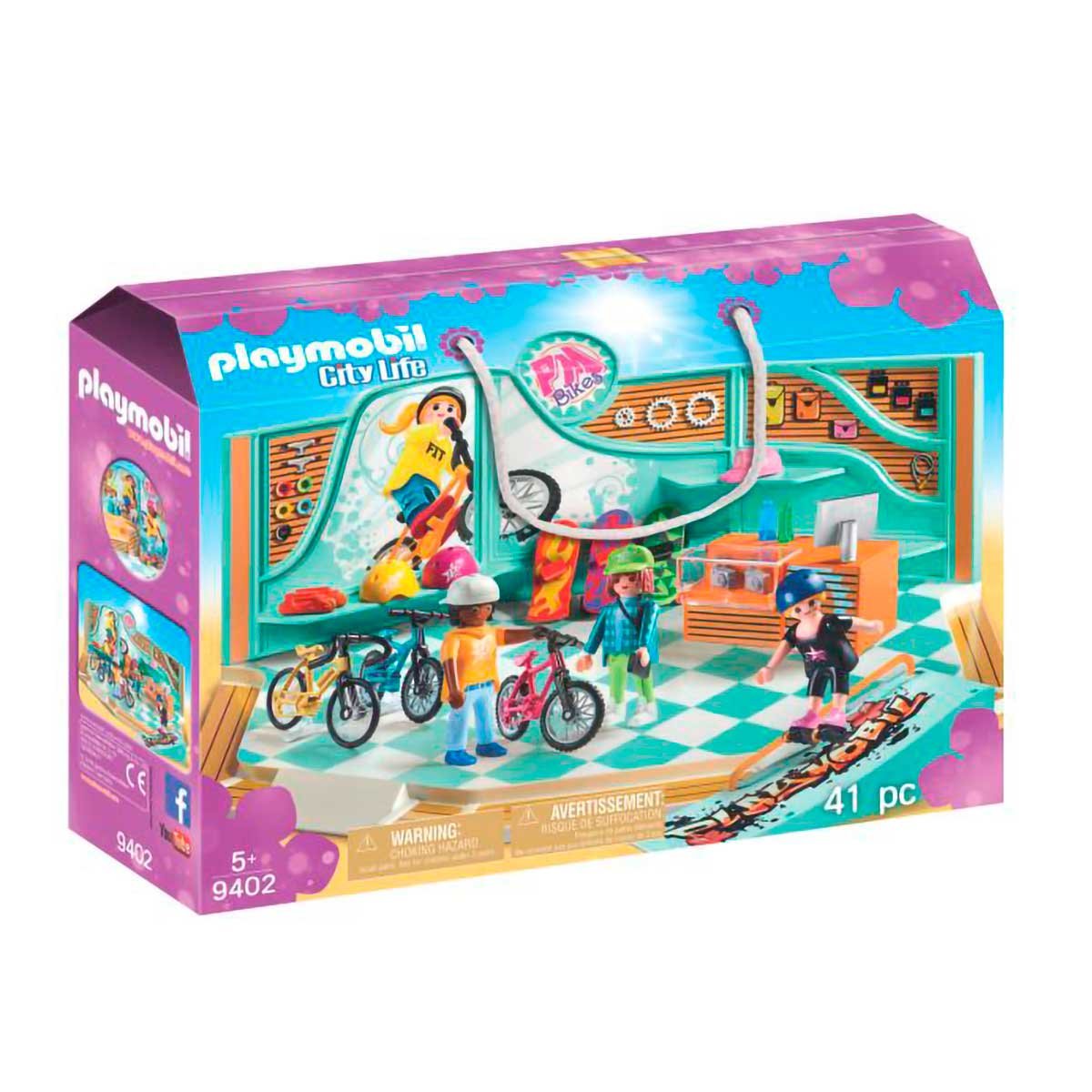 Tienda de Bicicletas y Patinetas Playmobil