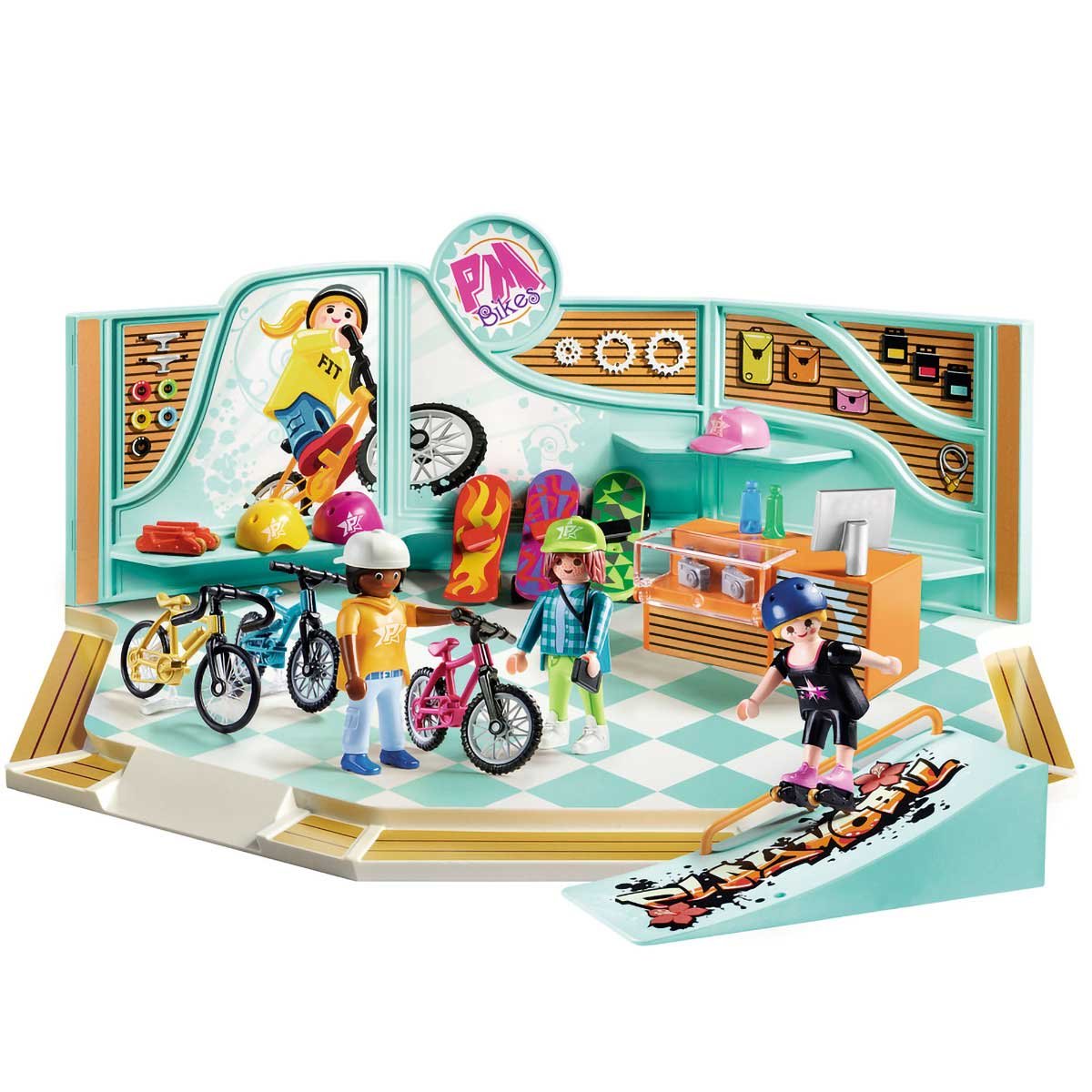 Tienda de Bicicletas y Patinetas Playmobil