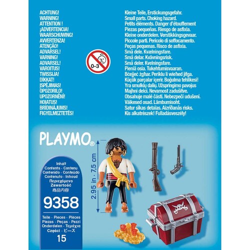 Pirata con Cofre Del Tesoro Playmobil