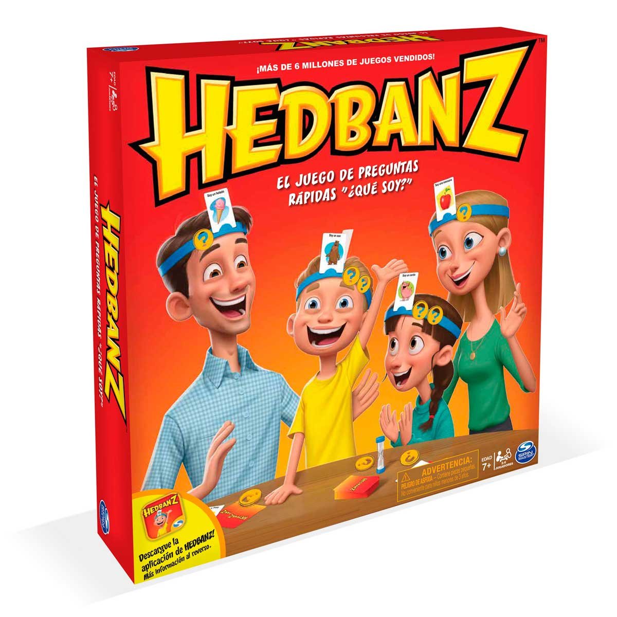 Hedbanz Familia Nueva Versión Spin Master Juego de Mesa