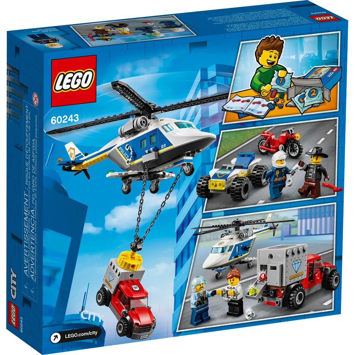 Policía: Persecución en Helicóptero Lego City