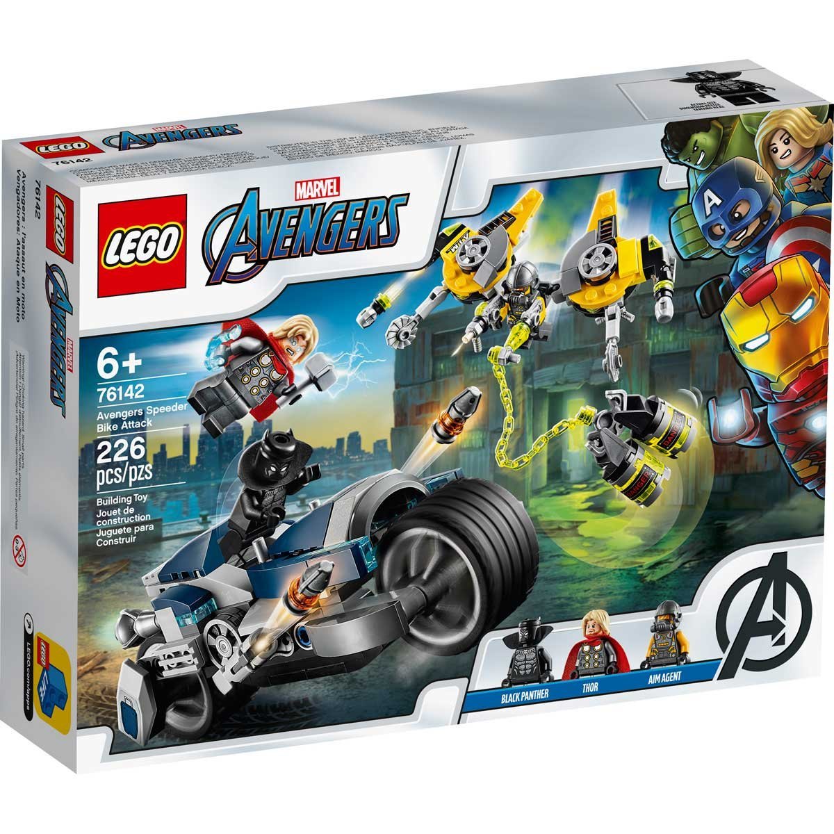 Vengadores Ataque en Moto Lego Super Heroes Marvel