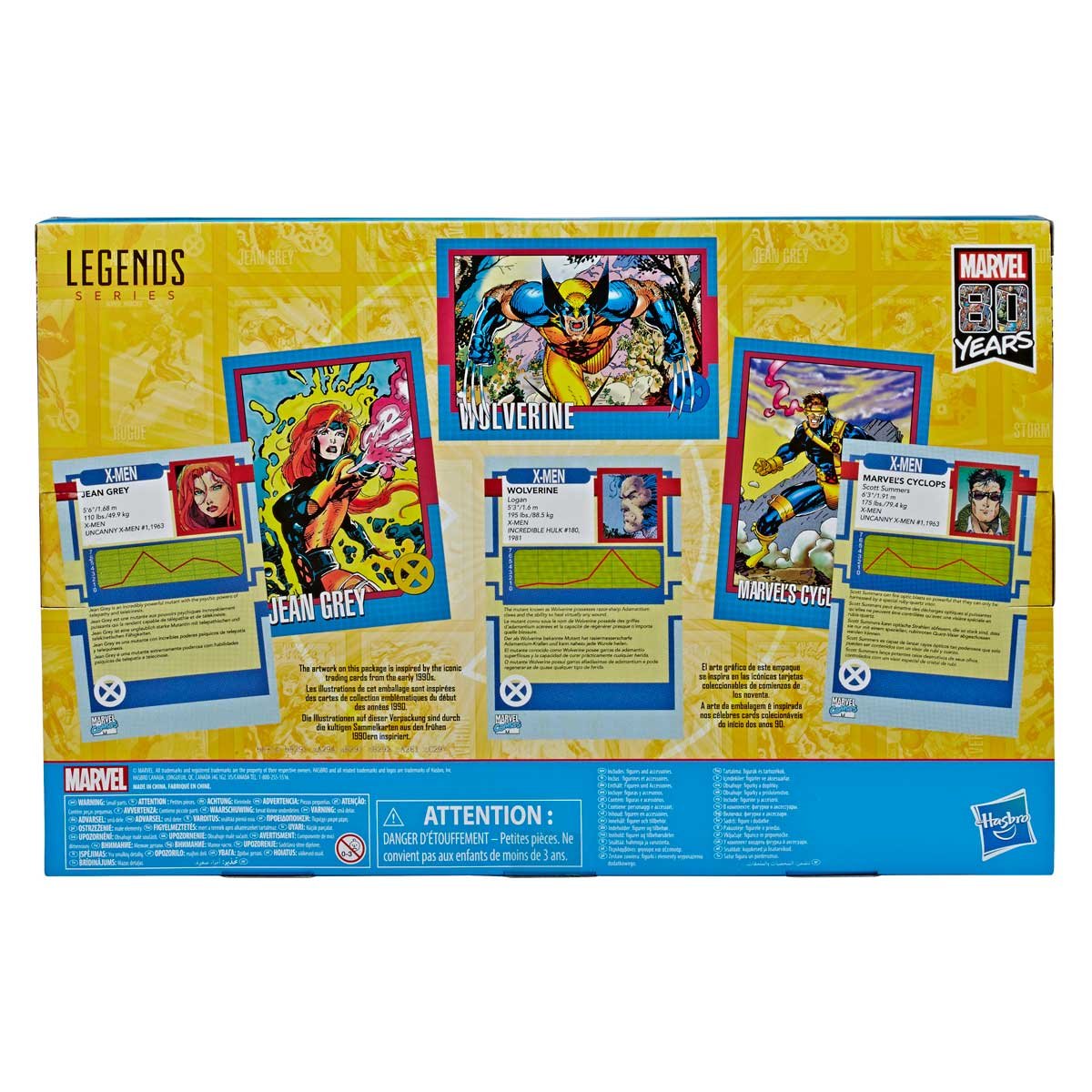 3 Figuras de Acción Marvel X Men Legends Hasbro