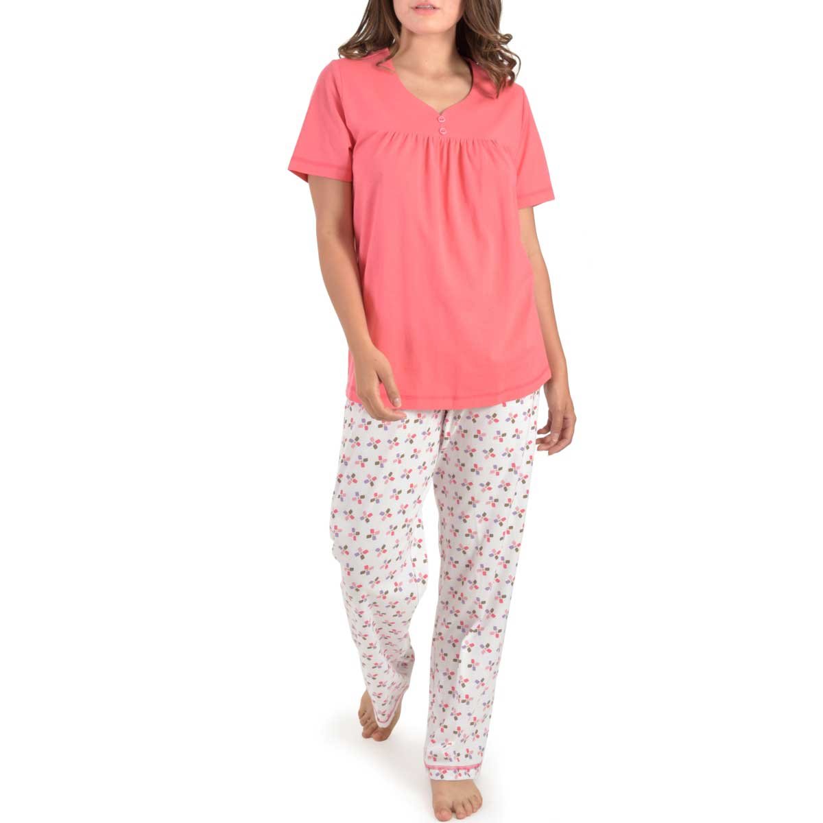 Pijama Combinada Escote Redondo Y Pantalón Thaiss