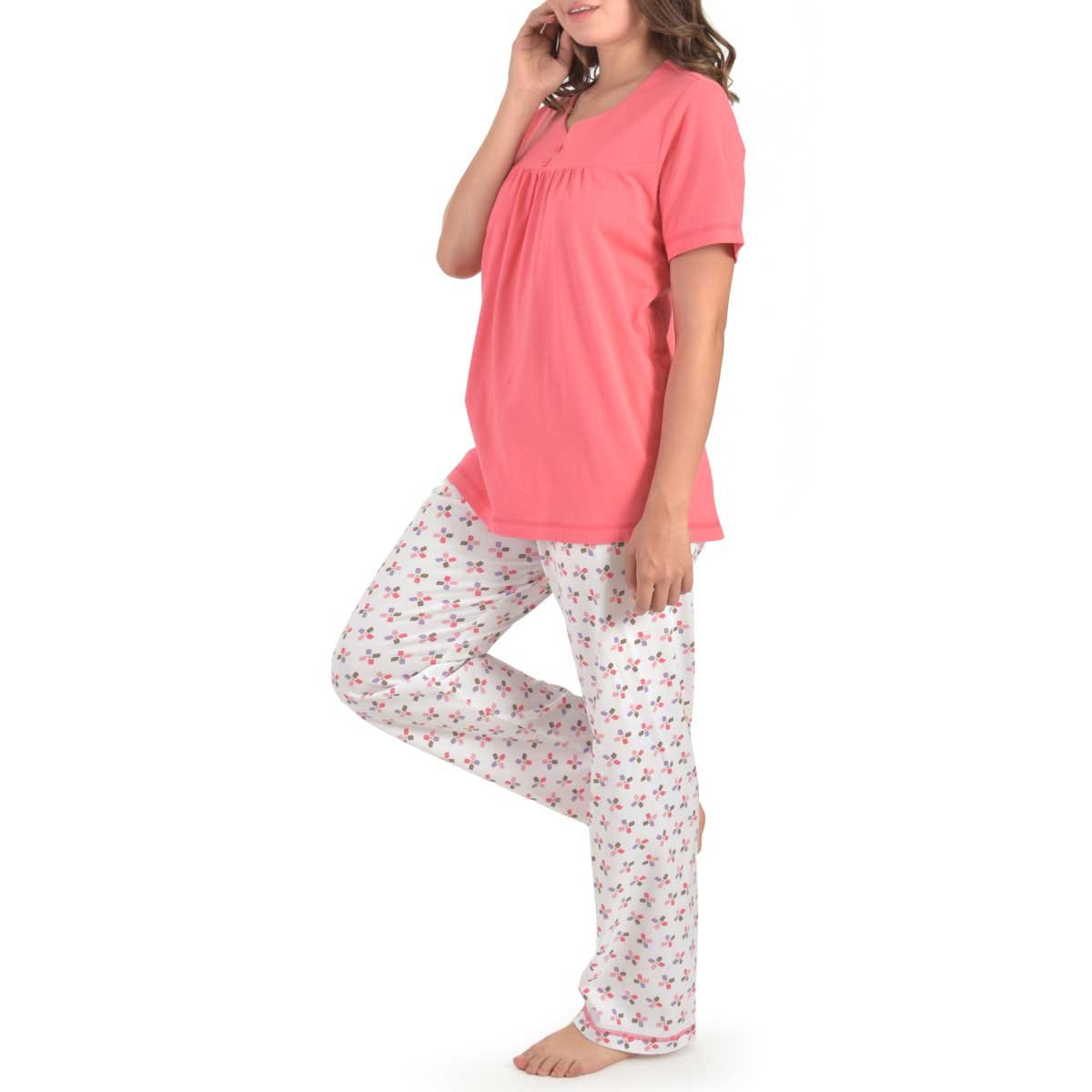 Pijama Combinada Escote Redondo Y Pantalón Thaiss
