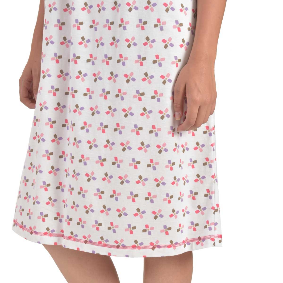 Camison Estampado Manga Corta con Plizado Thaiss