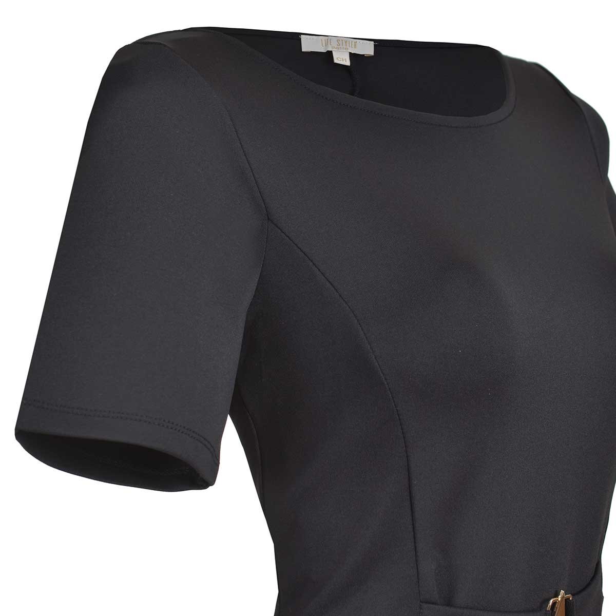 Vestido Negro Liso Life Styler para Mujer