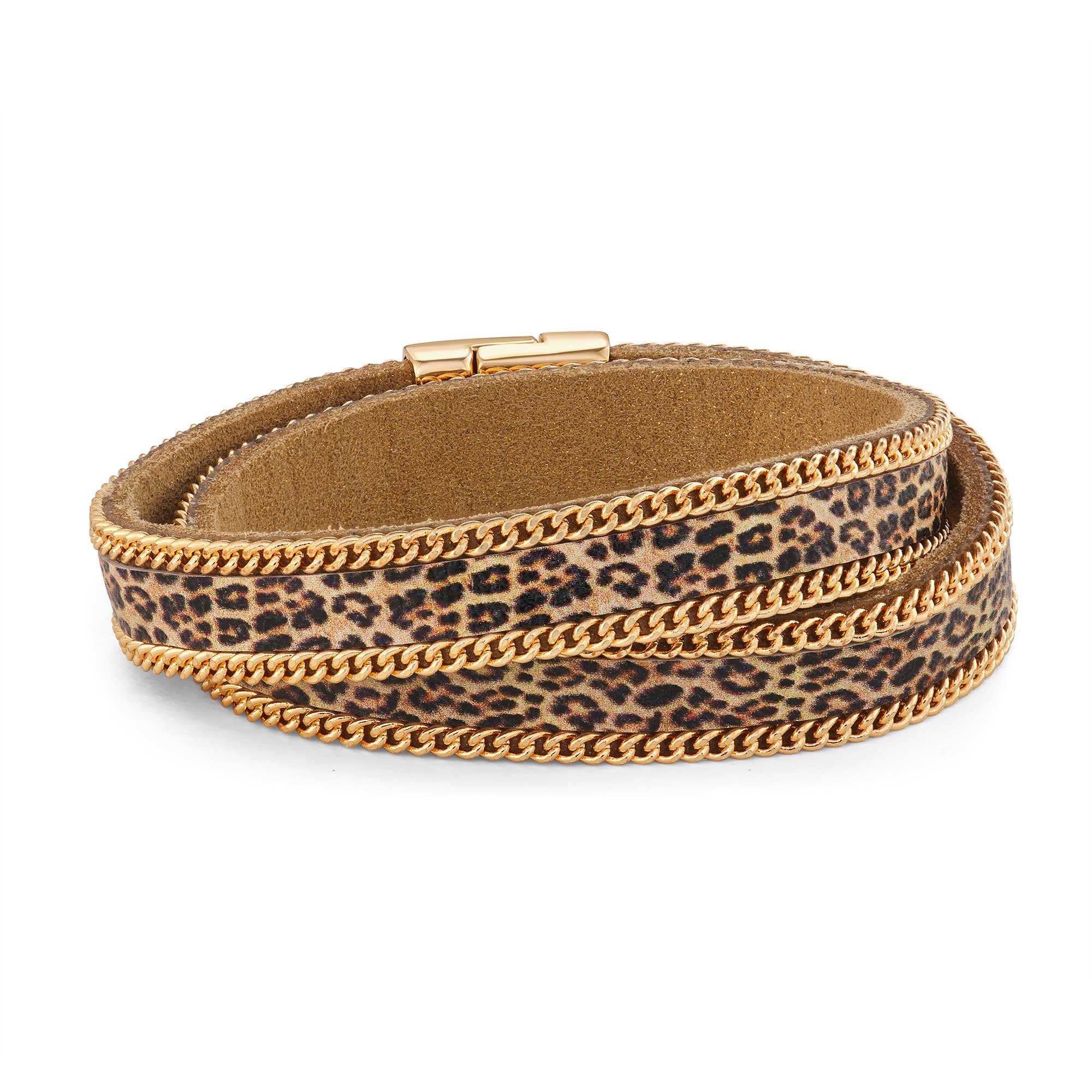 Brazalete de Acero Dorado Napier